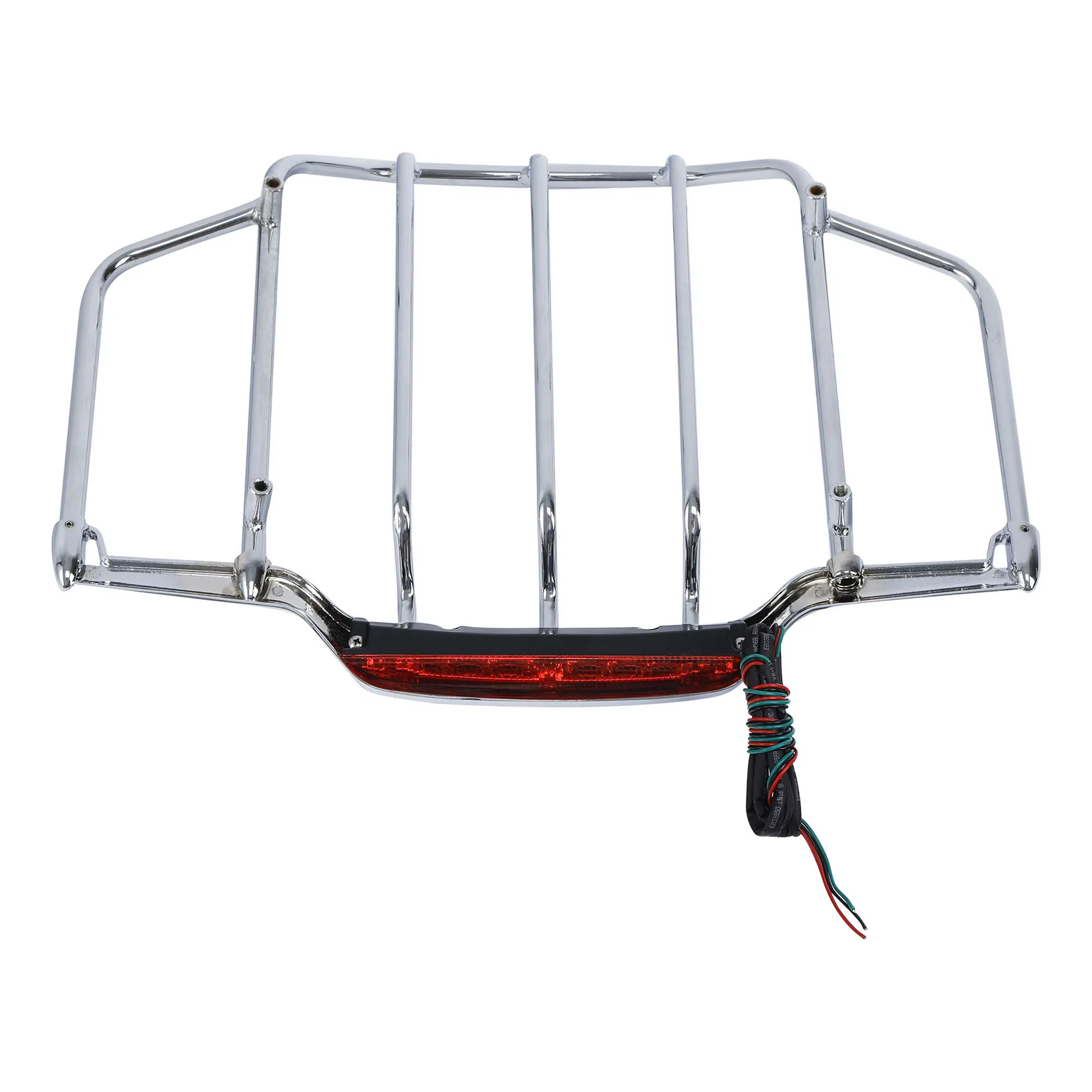 Trunk Top Luggage Rack w/ LED For Harley Touring Road King Electra Street Glide 2014- Motorcycle