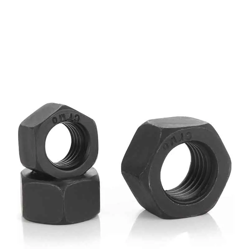 Description Picture 3 of item1~100Pcs BlackHexagon Nut M2 M2.5 M3 M3.5 M4 M5 M6 M8 M10 M12 M16 M18 M22 M24 M27 M30 Hex Nuts DIN934 BlackGrade 8 High Strength