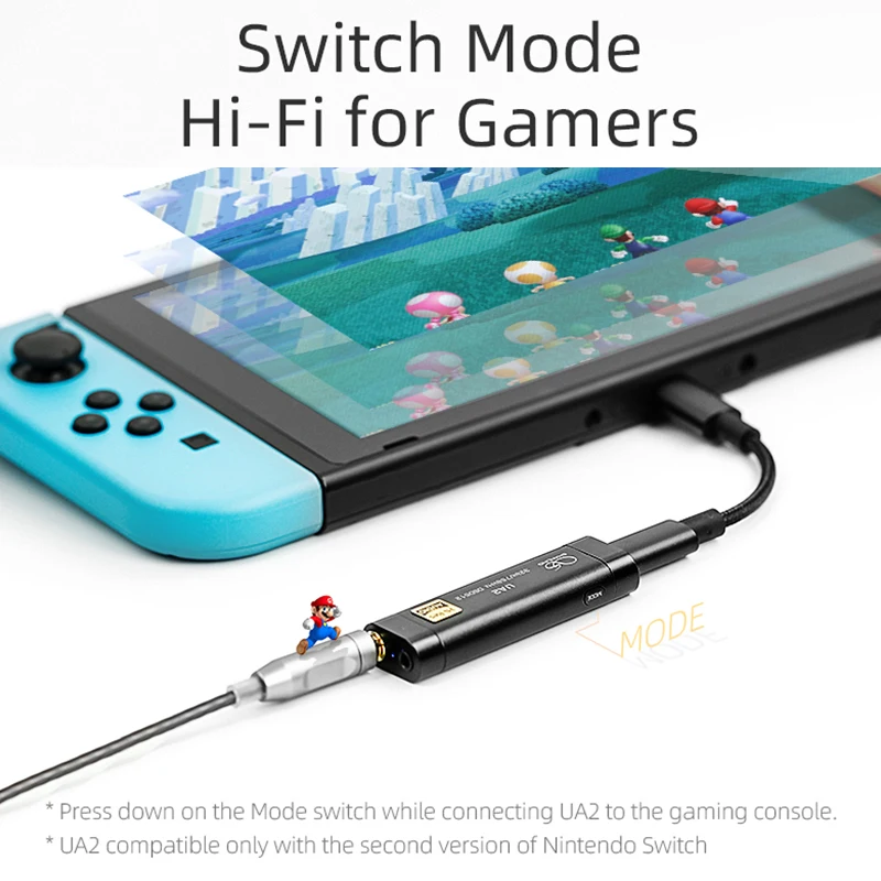 SHANLING UA2 Hi-Res Audio Adapter USB DAC HIFI Headphone Amplifier ES9038Q2M 2.5mm 3.5mm for iOS iPhone MAC Android Phones