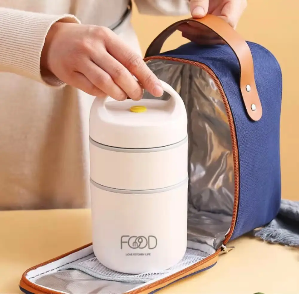 Dubbellaags Voedsel Thermische Pot Geïsoleerde Soep Beker Thermos