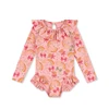 OUYANG&IVAN Kids Swimwear Sets Ss25 Ks New Summer Girls Cute Print Swimming Suits Child Fashion Bikini Sets 6