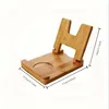 1 Pcs Multifunctional Bamboo Lid Bracket Environmentally Friendly Bamboo Pot Holder Lid Holder Kitchen Utensil Rack Accessories 4