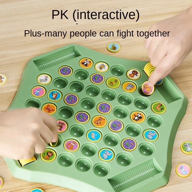 Children's Flip Chess Parent-child Interactive Battle Tabletop Game Focus Training Memory Shess Puzzle toy for Focus Training board game board game toy