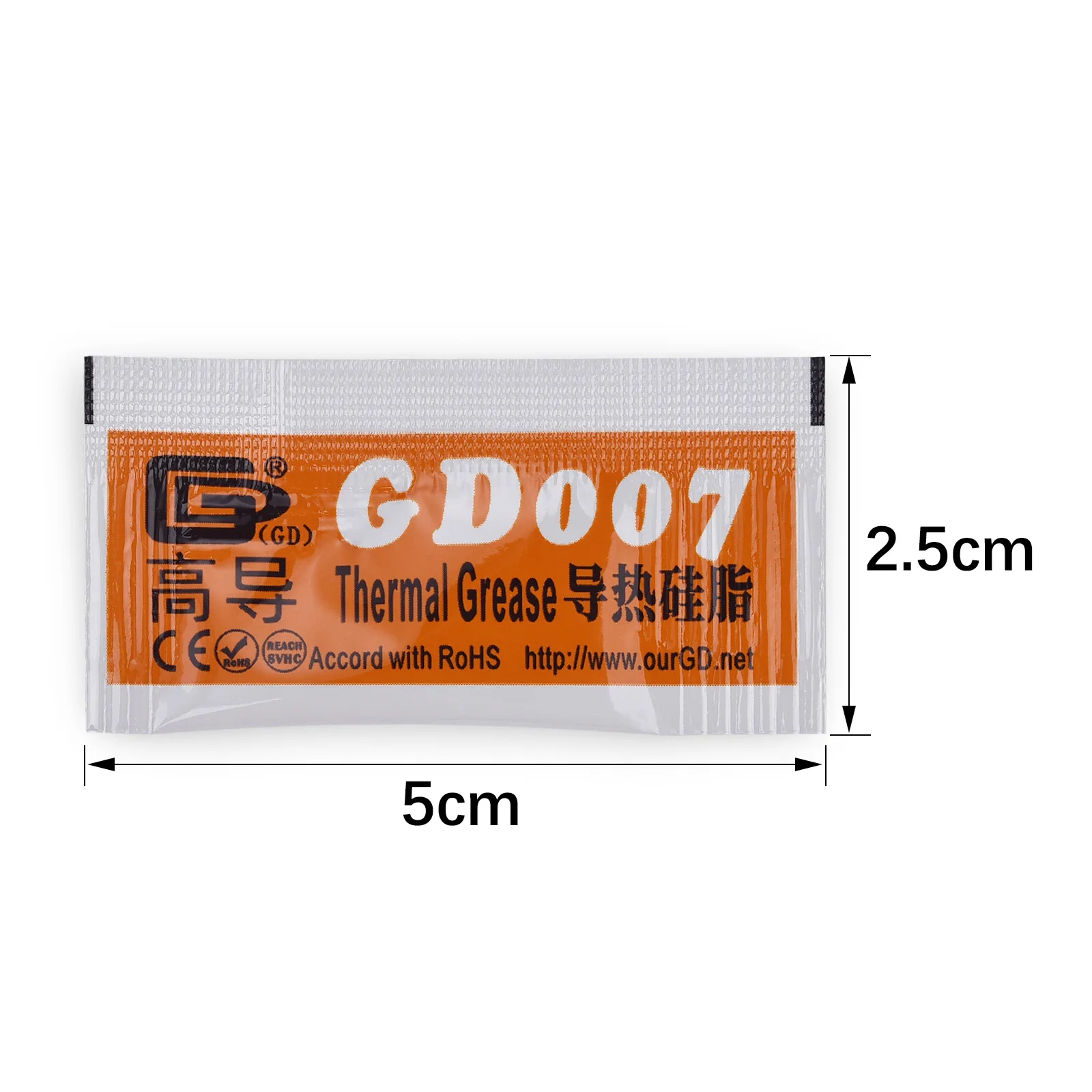 50 Pieces 0.5g Mini Bag Packaging GD Brand Series GD900 Thermal Grease Paste CPU Heat Sink Compound MB05