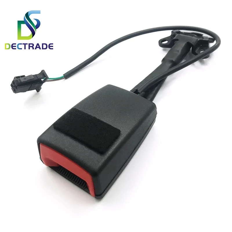 DECTRADE Front Seat Belt Buckle Extender Clip Socket with Warning Cable for Audi A6 C6 2006-2011 4F0 857 755 01C 4FD 857 755 01C