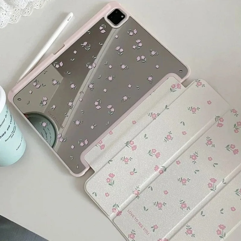 Floral Pattern Flip Smart Cover