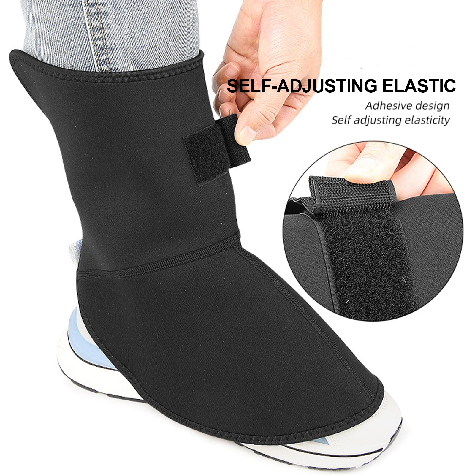 오토바이 타기 겨울 스포츠용 야외 스키 따뜻한 다리 커버 남녀 공용 벨벳 발 커버