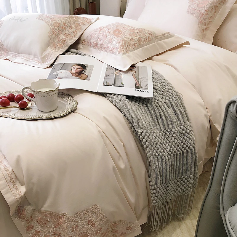 Waliicorners Egyptian Long-staple Cotton Quilt Cover Bed Linen Pillow Shams Bedclothes Luxury Embroidery 100S Australian Cotton Bedding Set 31 Sbdfa8dba36ef4f7fb86d84cd7dc451318
