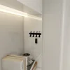 Key Holder for Wall Adhesive, Key Hooks with 4 Hooks Wall Mounted, Black Key Hangers for Wall Decor No Drill for Living Room 3