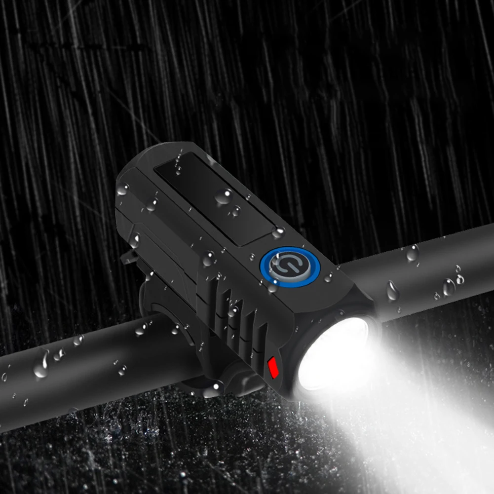 LED Bicycle Headlight High Brightness Cycling Front Light USB Charging Bike Handlebar Flashlight Bicycle Accessories