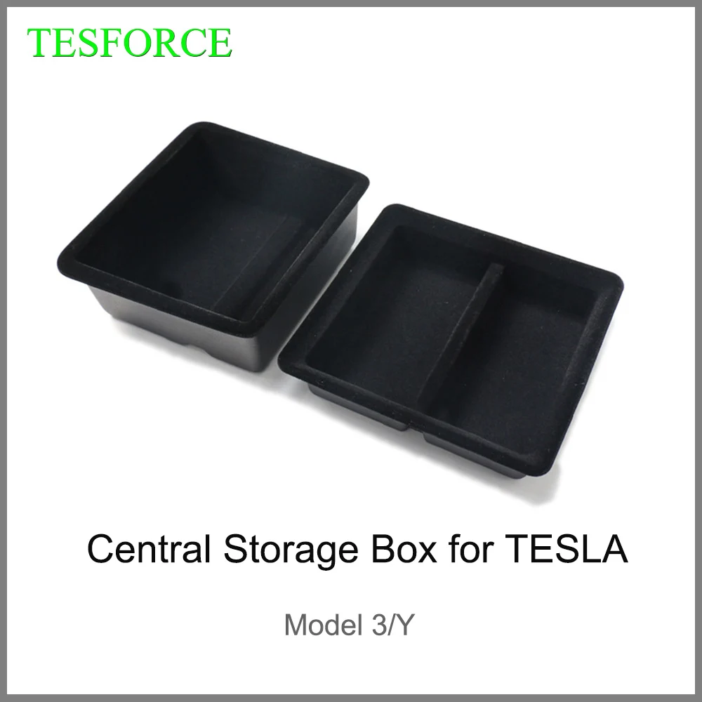 thumbnail image 2 of Center Console Organizer For Tesla Cybertruck 2024-2025 – Double Layer Armrest Storage Tray, Interior Accessory 2 of 12