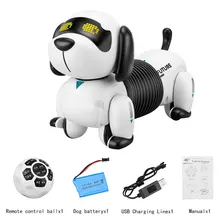 

Robot Dog Interactive RC Animal Electronic Programable Puppy Sing Song Music Remote Control Pet Toy USB Charge Kid Birthday Gift