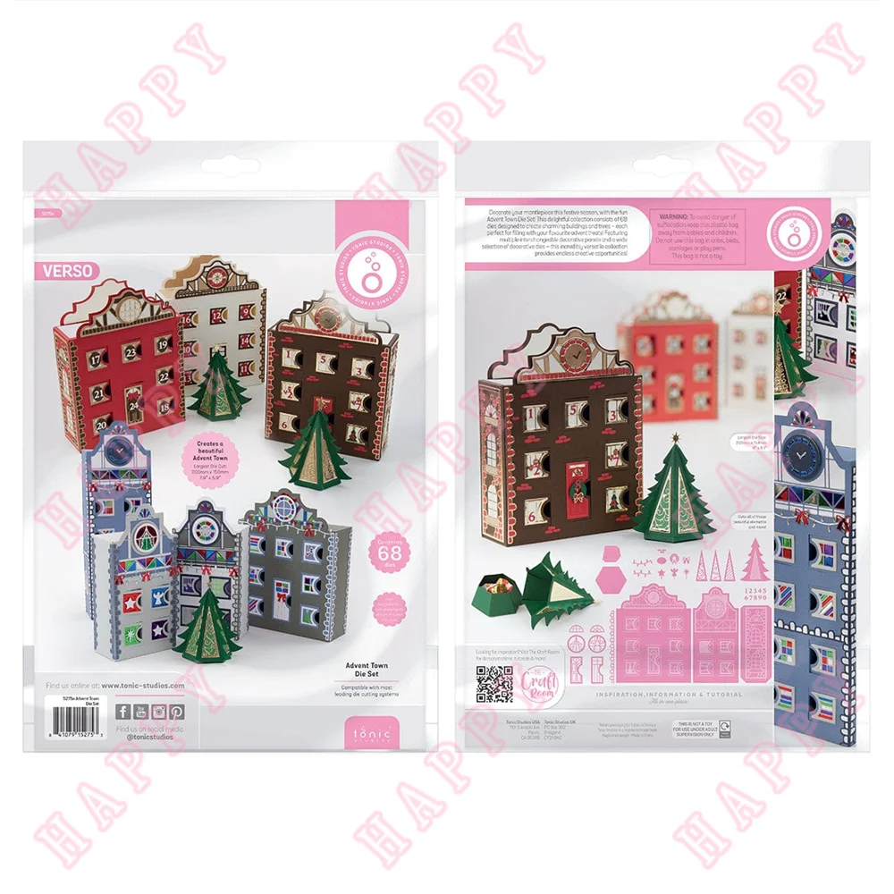 

New Christmas Metal Cutting Dies Advent Tow Scrapbook Diary Decoration Paper Craft Embossing Template DIY Greeting Card Handmade