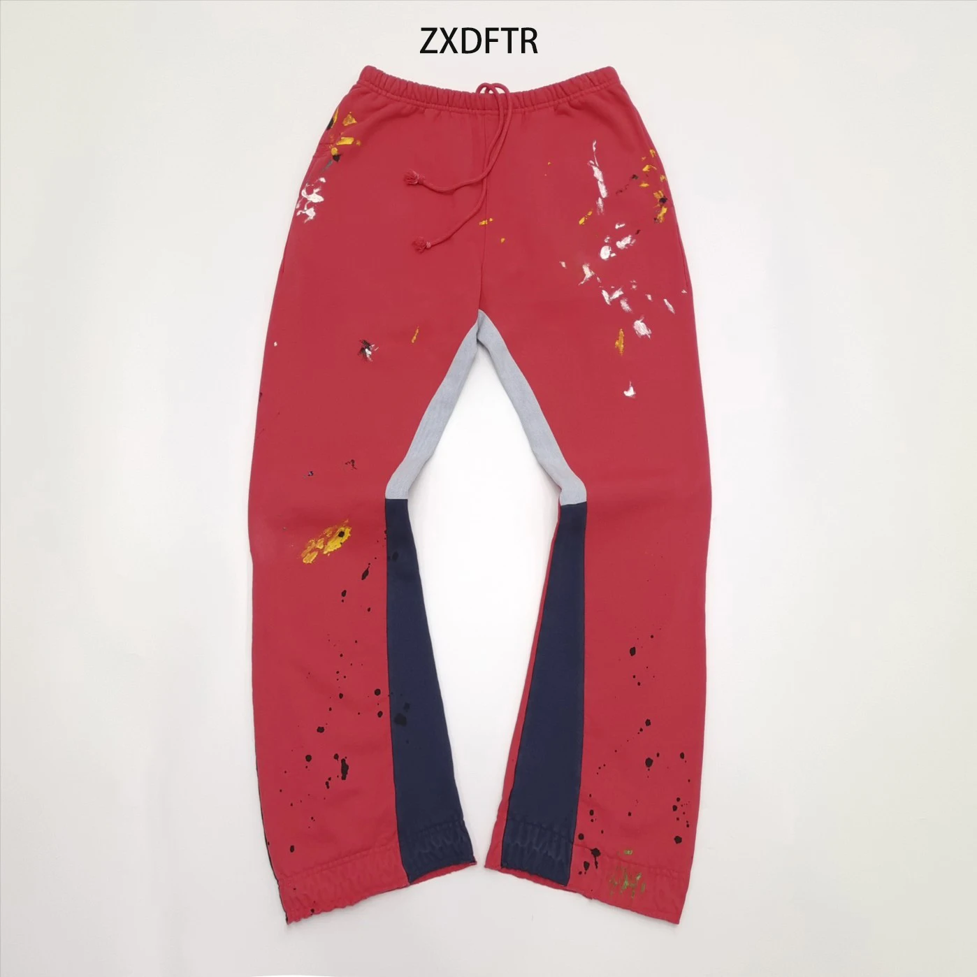 

ZXDFTR GD 24FW Fall Winter Men's Vintage Washed Paint Splash Ink Splicing Pants