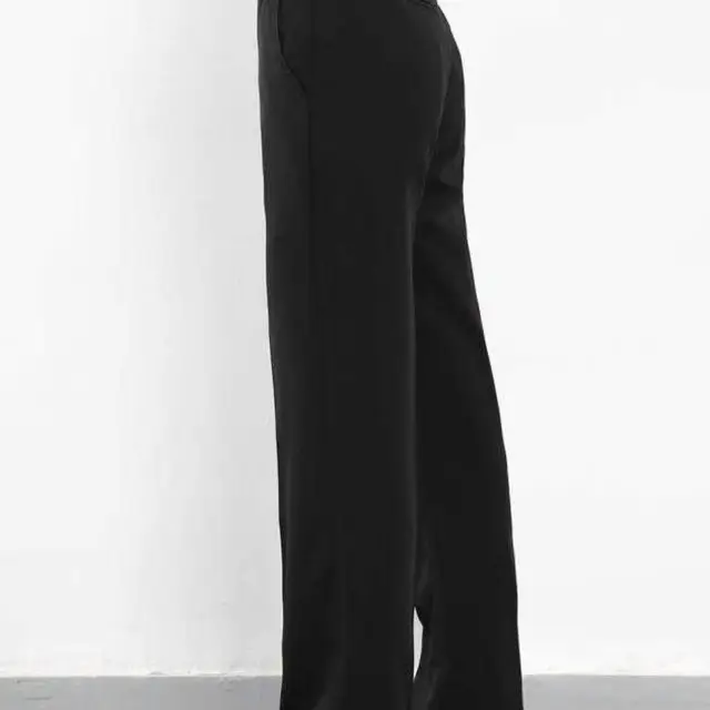 Pantaloni Da Ballo Latino Uomo - Eleganti Flare Per Salsa Tango Con Vita Alta E Strisce Di Satin - Foto 7