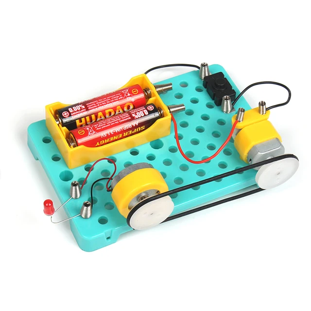 Pulley Generator Motor Electric Wheel Model Toy