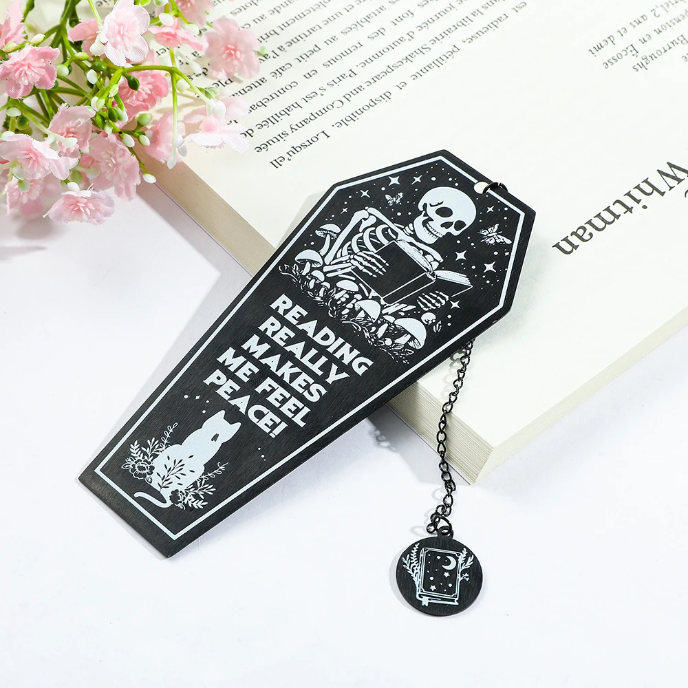 Metal Bookmarks,Bookmark Page Holder,Bookmark Holder,Skeleton Reading Office Accessories