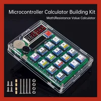Kit de Production de calculatrice électronique, bricolage, affichage numérique à Tube LED avec coque, micro-ordinateur à puce unique, pratique de soudage 4