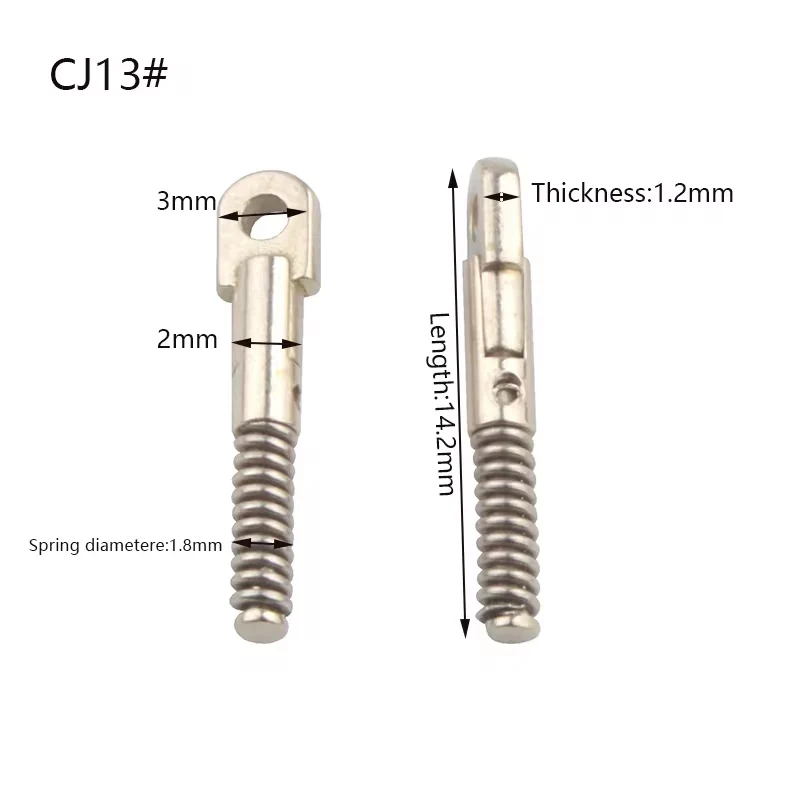 20pcs 1.2mm 두께 안경 스프링 삽입 안경 플렉스 사원 수리 광학 프레임 깨진 교체 자동차 부품 CJ13