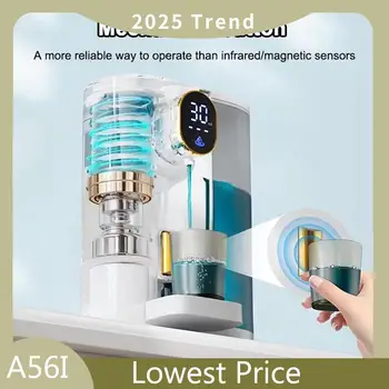 เครื่องจ่ายน้ํายาบ้วนปากอัตโนมัติติดผนังพร้อมที่วางแม่เหล็กปรับได้ 4 ระดับสําหรับห้องน้ํา 1