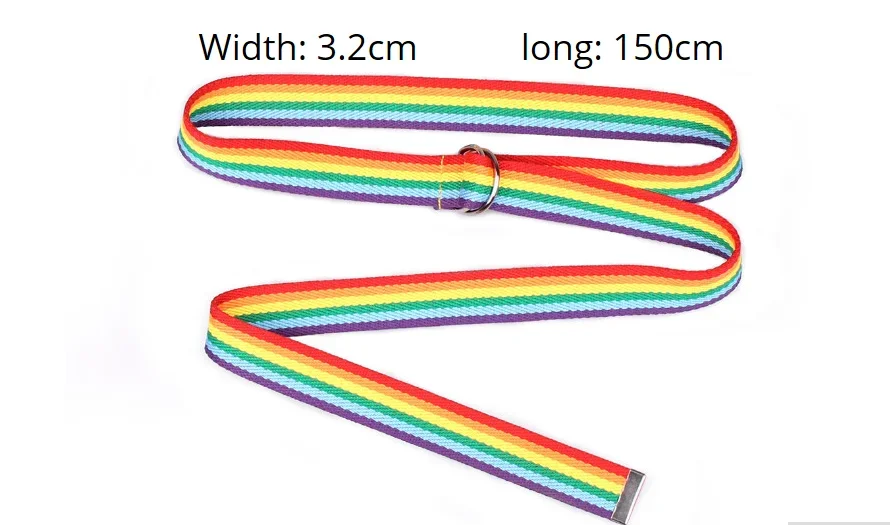 Hot Sale new Trendy rainbow Colors Exquisite Waist Belt for Women Lady Pretty canvas Thin Skinny Waist Belt Dress Accessory