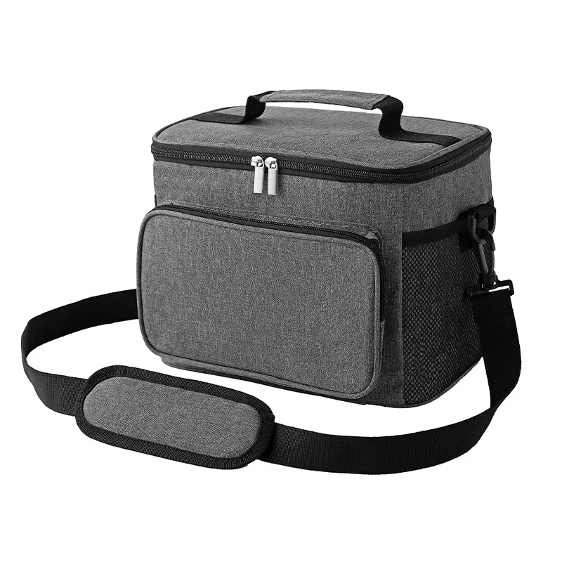 New Style Thermal Bag Handheld Oxford Cloth Insulated Cooler Ice Pack for Outdoor Camping Picnic Lunch Box