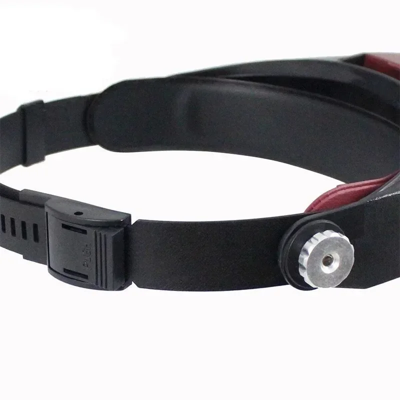 Head Mounted Binocular Magnifying Glass with LED Light Wearable Magnifying Glass for Reading Books Repairing Watches magnifying glass headband magnifier reading magnifier head wearing magnifier
