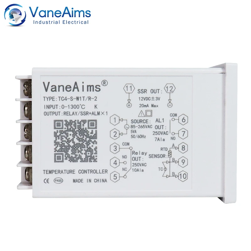 Фото Термостат с регулятором температуры, 220vac RTD TC вход TC4S TC4H TC4L TC4M PID цифровой дисплей, Терморегулятор с контролем температуры 1300 ℃ №3