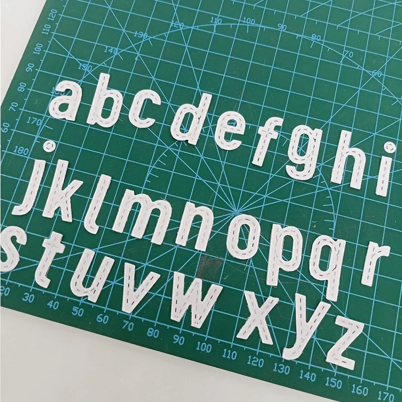 Stiched Alphabet Cut Dies For Card Making Metal Cutting Dies Diy Craft Wedding Emboss Template