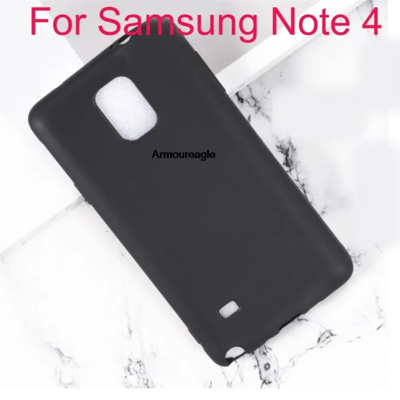 Black Soft Silicone Funda Guard On Per Samsung Galaxy Note 4 Custodia 5.7 Pollici Soft Tpu Coque Per Note 4 Note4 Cover Shield