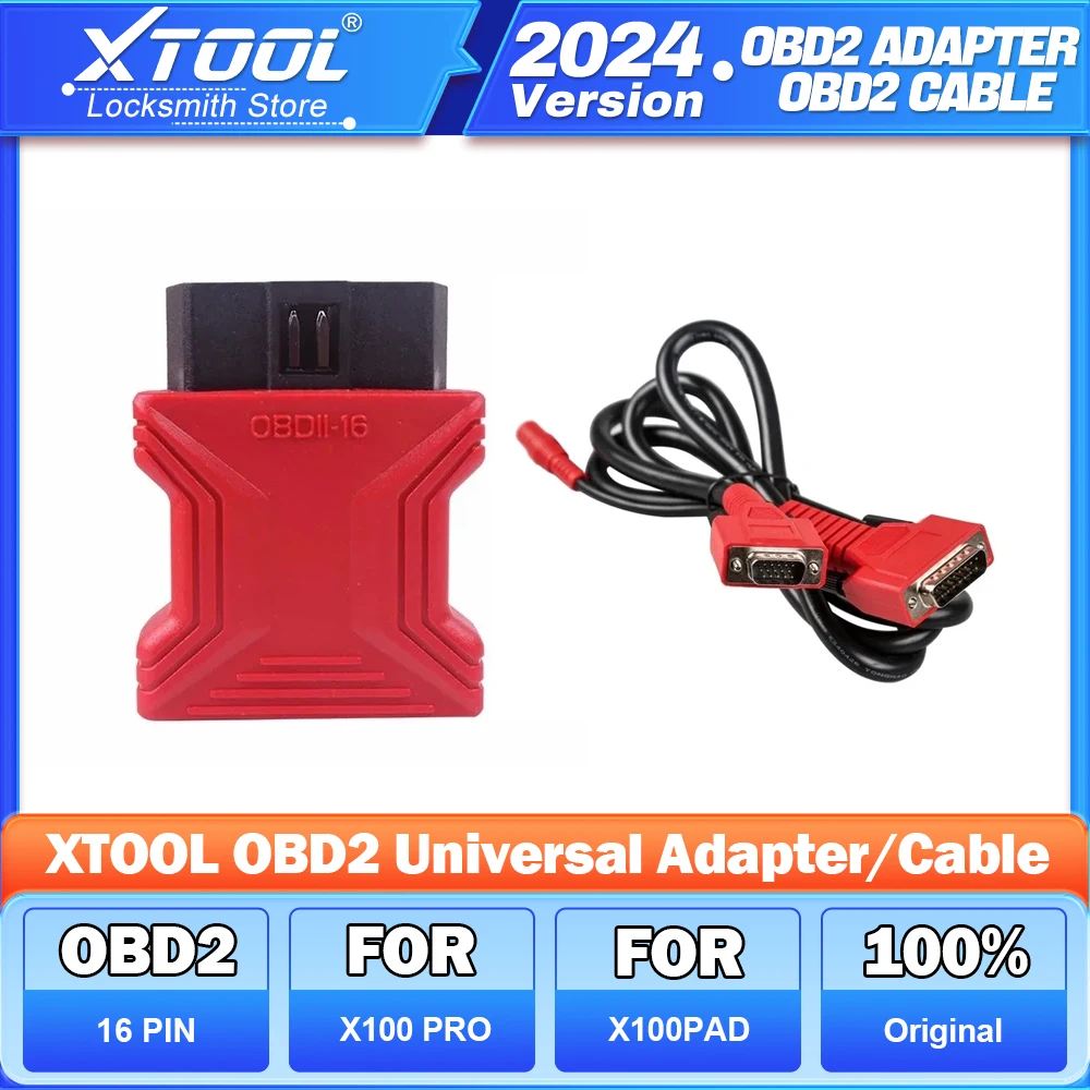 2024 XTOOL OBD2 Universal 16 PIN Adapter X100 Pro Main Cable Car Diagnostic Cable For X100 Pad2/X100 PAD3/D7/D8/ A80PRO/IP819