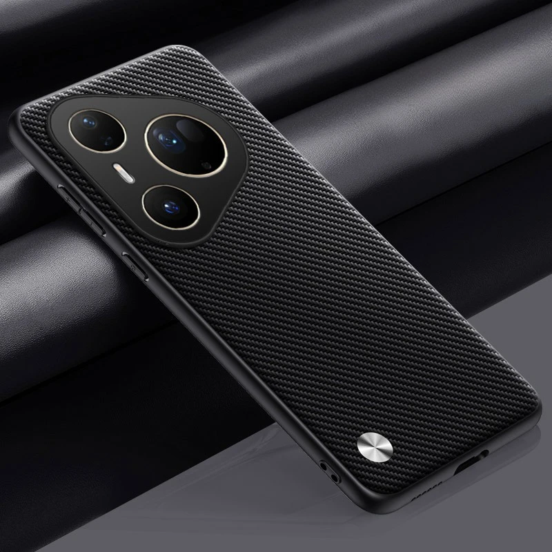 Elegant Leather and Matte Silicone Phone Case with Soft Bumper Cover