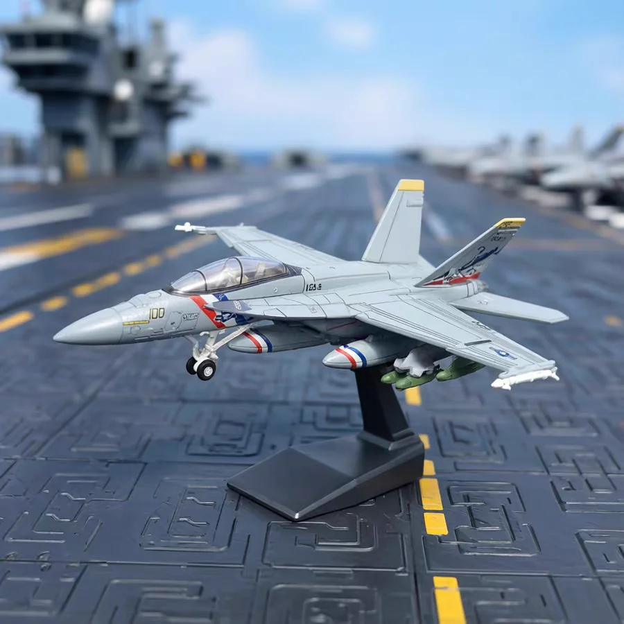 Maßstab 1:72 F/A-18 Super Hornet Bounty Hunter VFA-2 Flugzeugmodell aus Kunststoff, US Navy Kampfjet, Sammlerstück, Geschenk – Detail 2