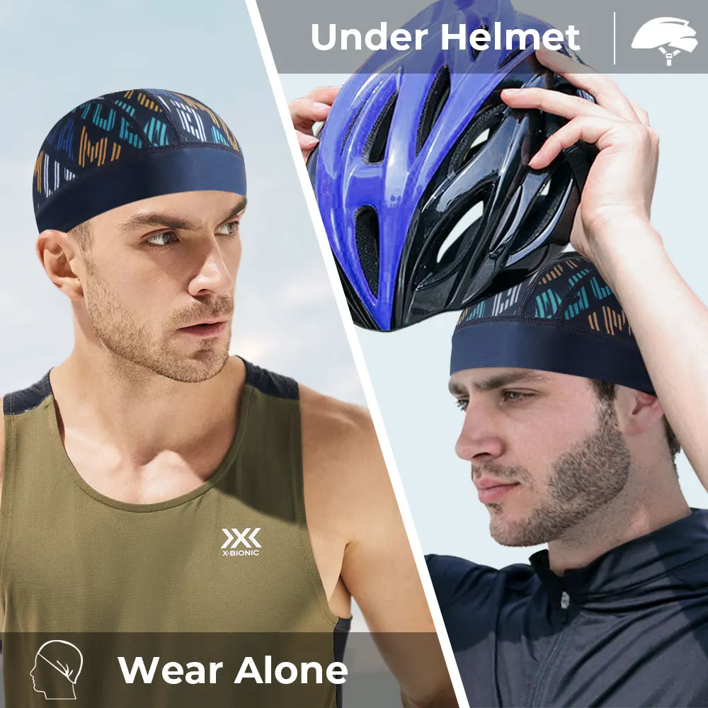 Cooling Cycling Caps Outdoor Motorcycle Running Bike Hat Helmet Lining Quick Dry Breathable Sun protection  Anti-Sweat Inner Cap