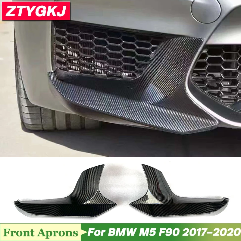 

M Style Carbon Fiber Material Front Bumper Aprons Lips For BMW M5 F90 Tuning 2017-2020