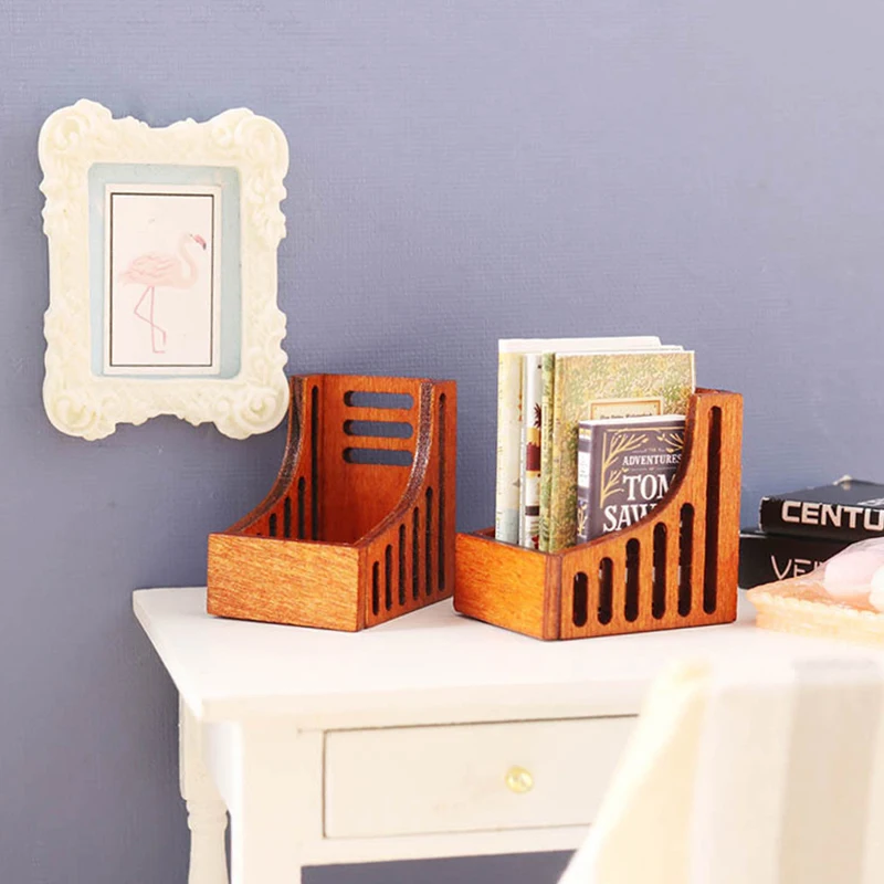 

1 Набор 1:12 миниатюрная книжная полка для кукольного домика стеллаж для хранения настольный органайзер коробка домашняя Модель Декор игрушка кукольный домик аксессуары