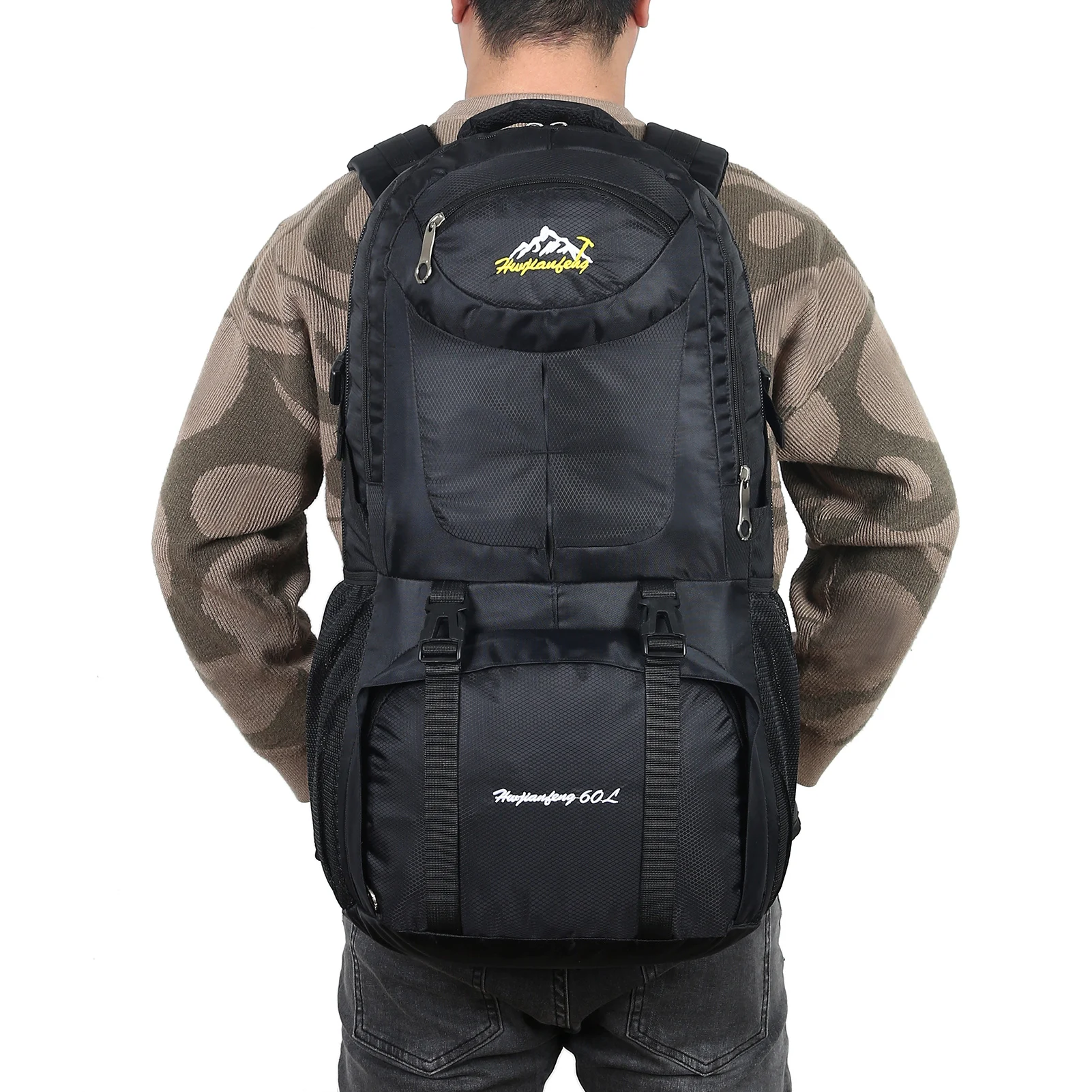 

60L Travel Backpack Lightweight Hiking Backpack for Mountaineering Travelling Camping