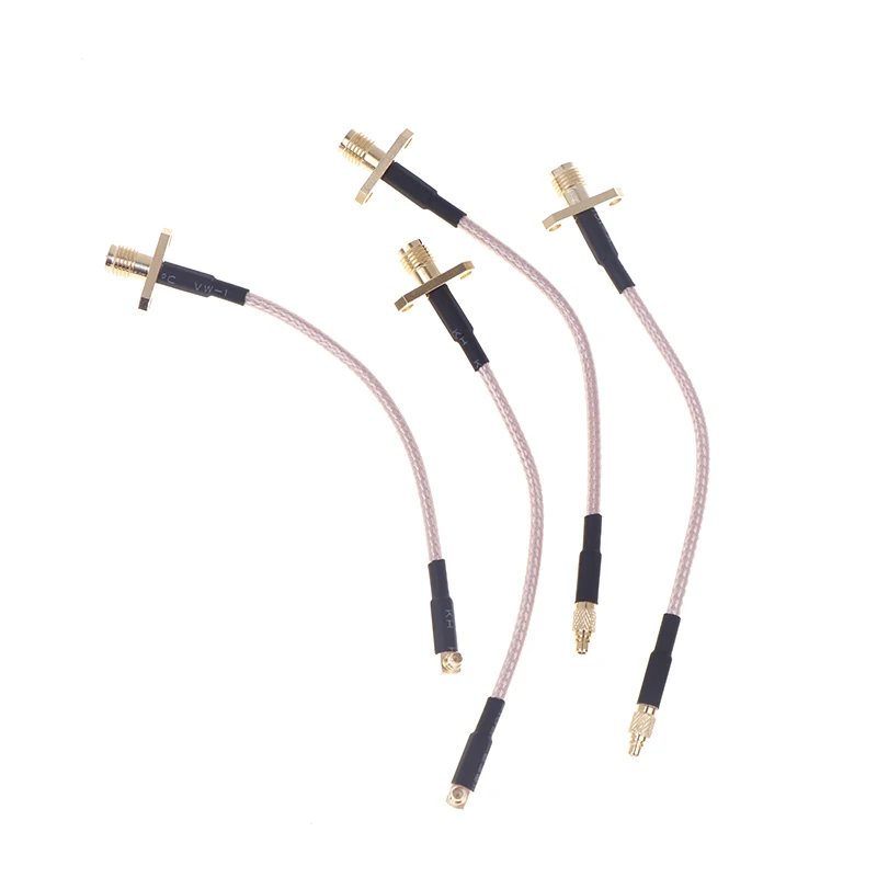 1PC MMCX To SMA/RP-SMA Female Flange Panel Mount RG316 Pigtail FPV Antenna Extension Cord For TBS Unify PandaRC VTX
