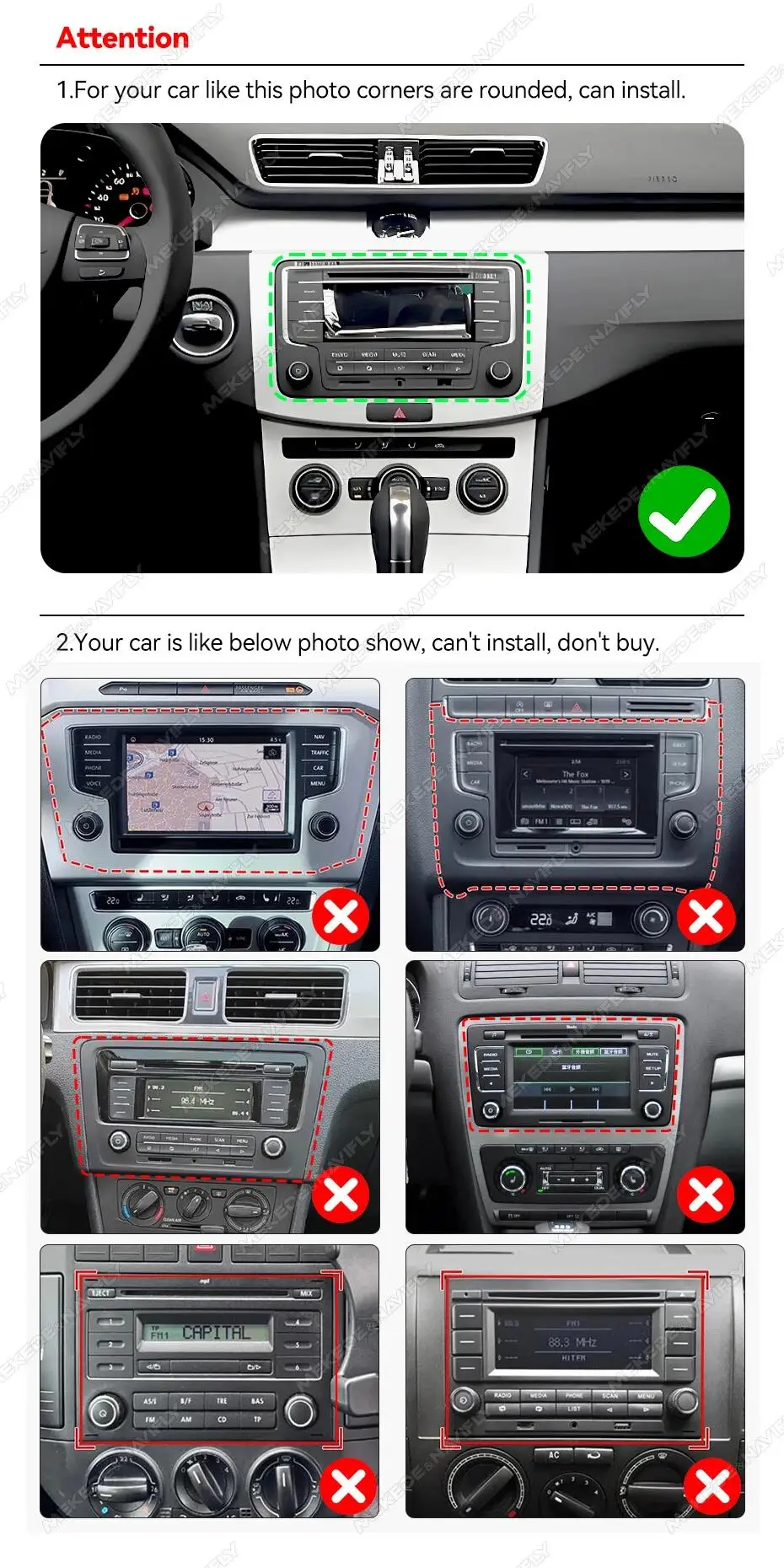 DUDUAUTO 9 "8-Core Dual-Band GPS Navigation Für VW Passat Golf MK5 MK6 Jetta T5 POLO Touran seat Skoda CarPlay 4G WIFI Auto Radio – Detail 4