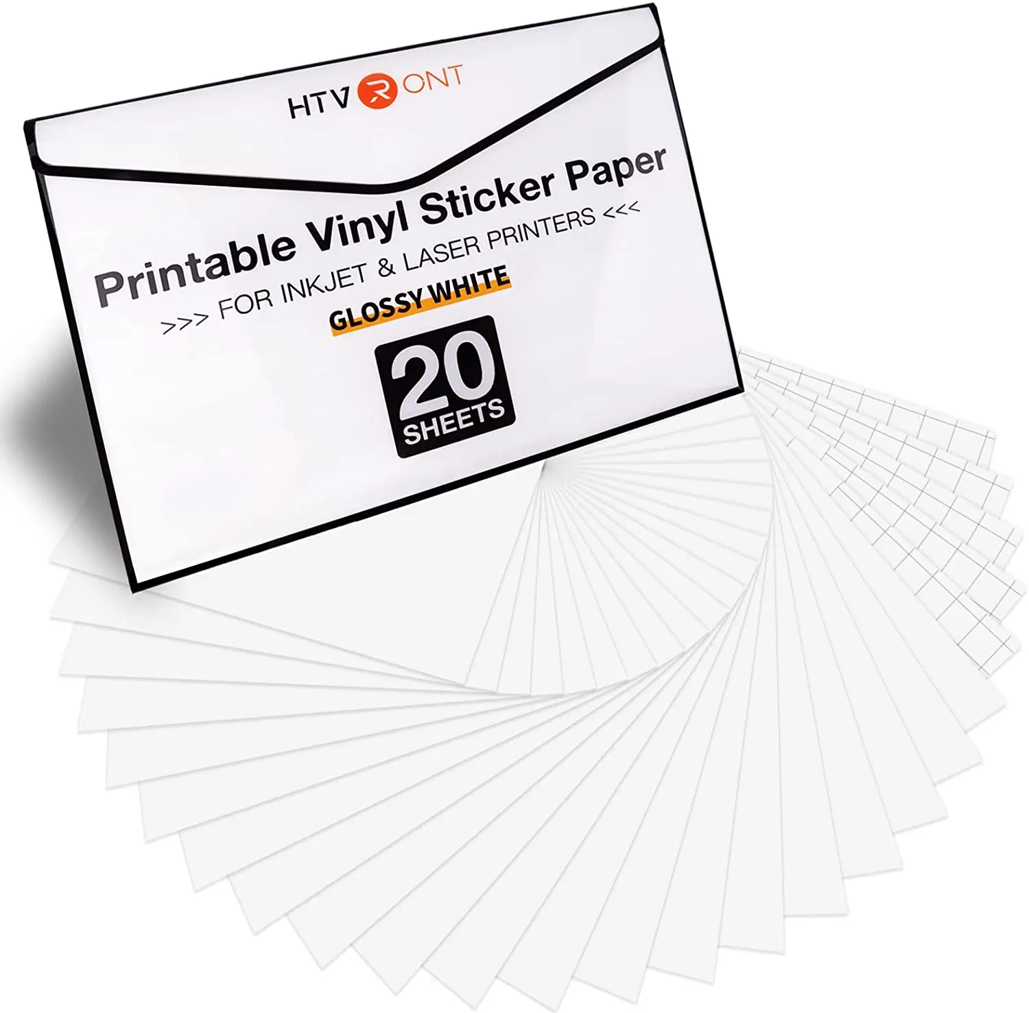 HTVRONT 20PCS 8.5x11Inch Translucent A4 Printable Vinyl Sticker Paper  Self-adhesive Copy Paper for Inkjet & Laser Printer DIY - AliExpress