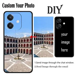 Custom DIY Star Photo Phone Case | Personalized Soft TPU Cover for OPPO A79 (Custom Black Case)
