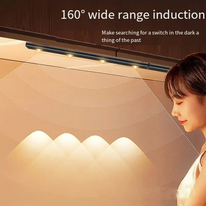 Ultra -Thin Cat Eye Sensing Light, Hill LED Light, Split External Battery Light Bar, Charging Cabinet Light