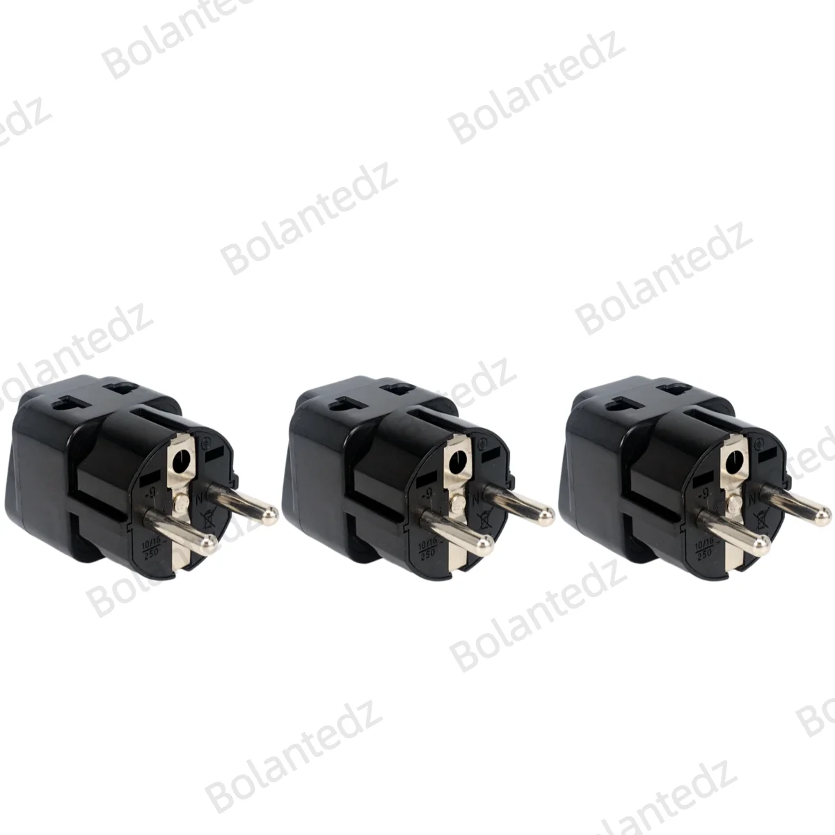 Universal Travel Plug Adapter (White/Black/Copper) - Type E/F
