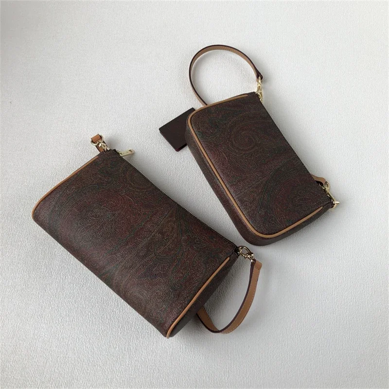 

Women Fashion Luxury Vintage Print Single Shoulder Underarm Bags Elegant All-match Casual Handbags 2024 New Literary Purses