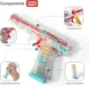 2023Transparent Glock Toy Gun Outdoor Soft Bullets Manual Pistol Toy Airsoft CS Game Ejection Handgun For Boys Birthday Gift 3
