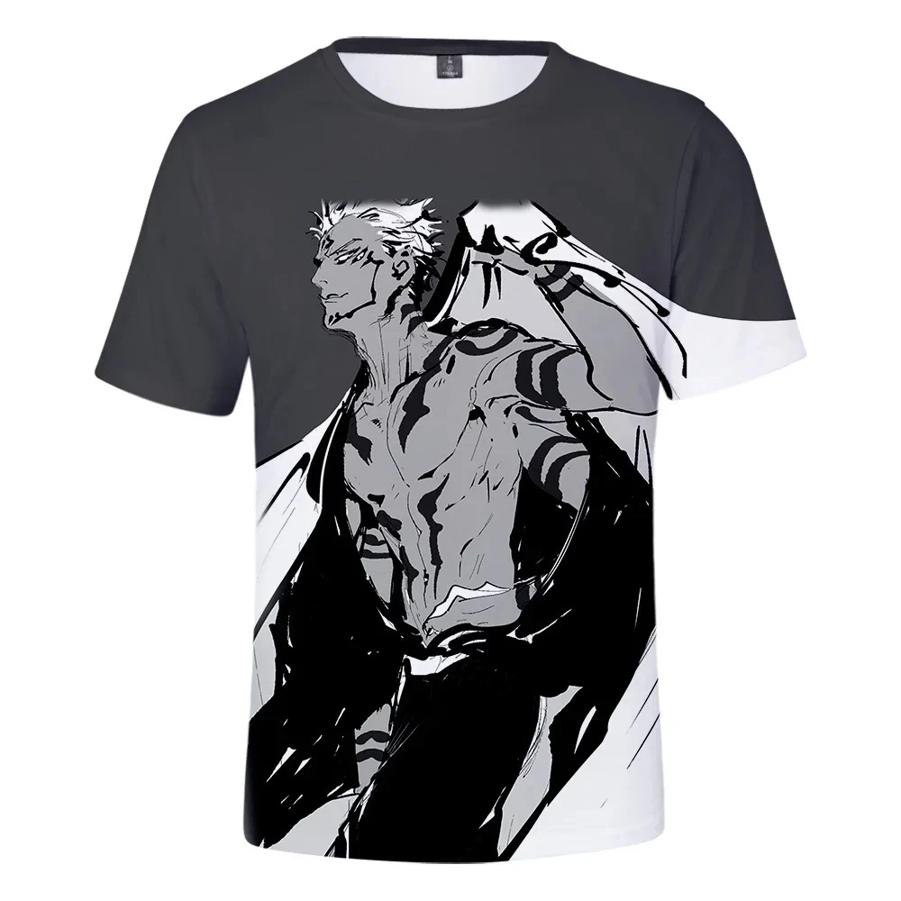 New Mens Summer t shirts Japanese Anime Jujutsu Kaisen Gojo Boys T-shirt Summer Oversized Harajuku Casual Kids Sport Streetwear 5