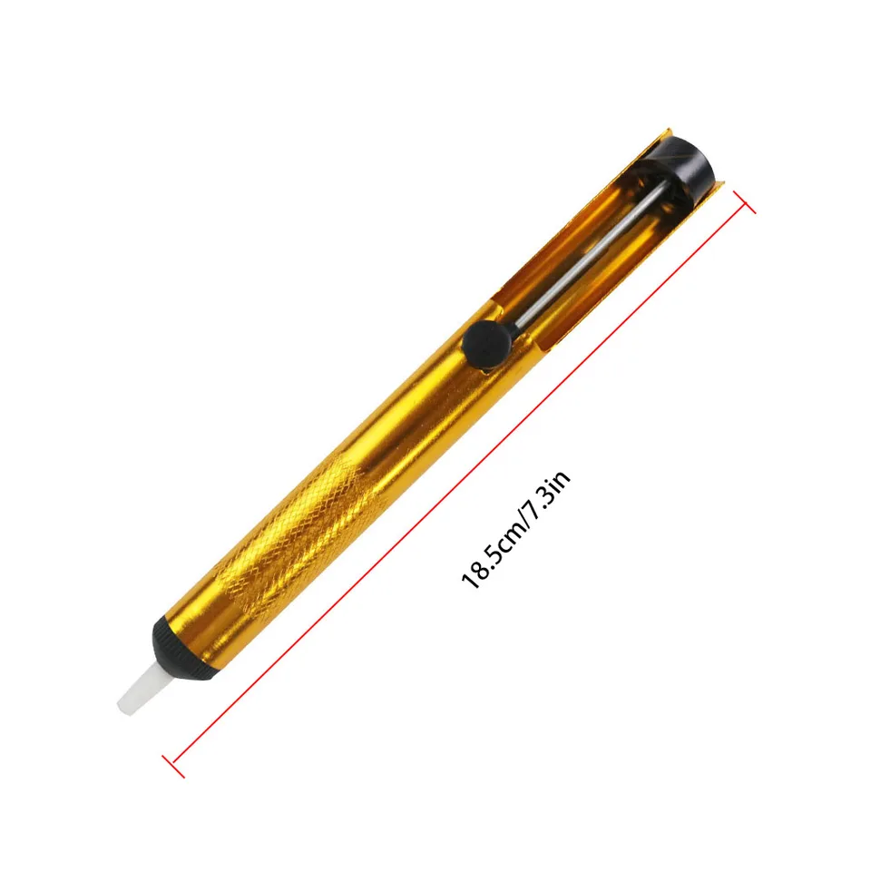 Bomba De Succión Para Soldadura, Herramienta Profesional De Metal, Color Azul, Ideal Para Desoldar Componentes Electrónicos