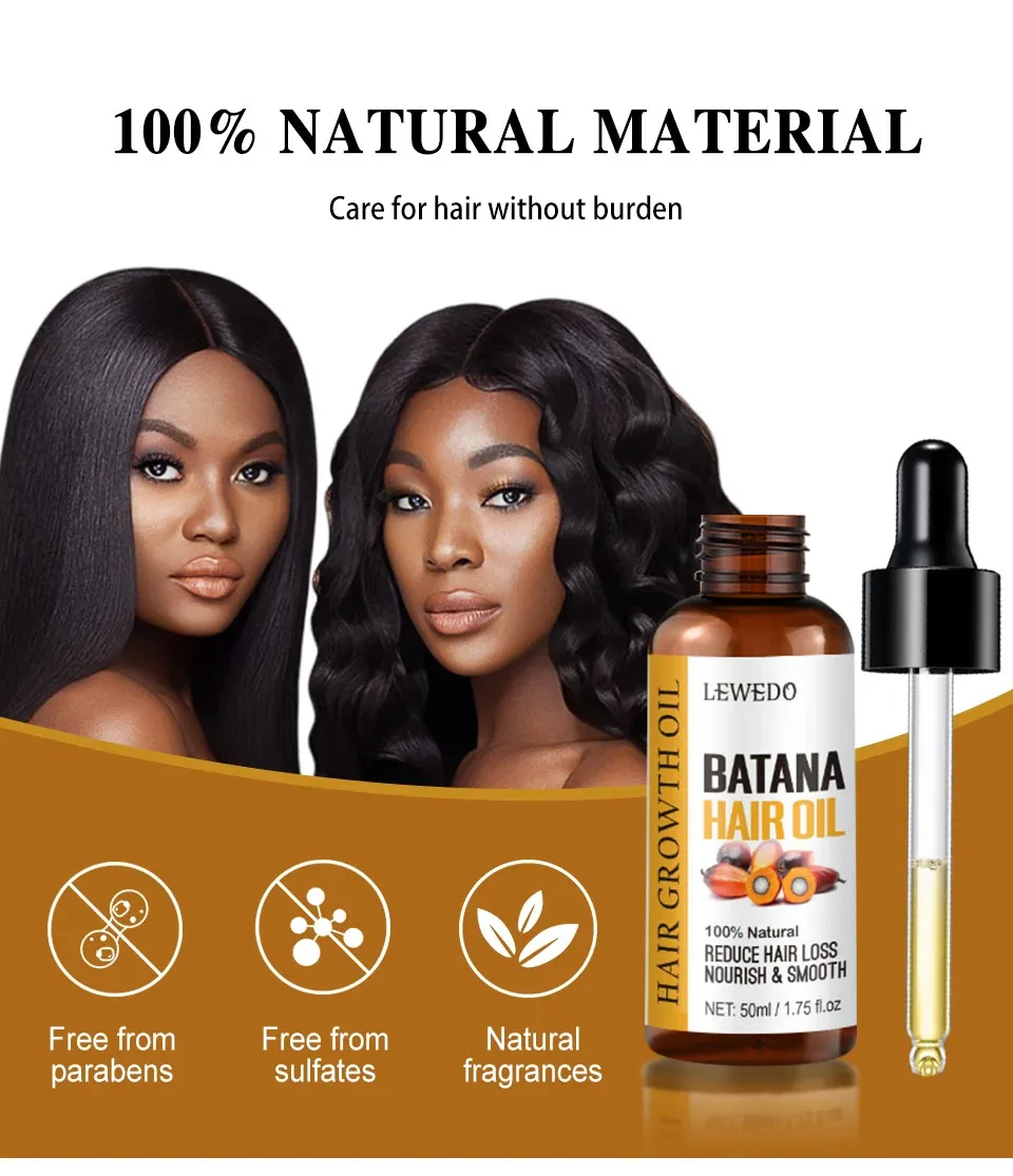 Description Picture 2 of item100% Pure Batana Oil For Hair Growth Serum Butter Hair Mask Anti Hair Loss Treatment Repair Damaged Hair Care Products Men Women