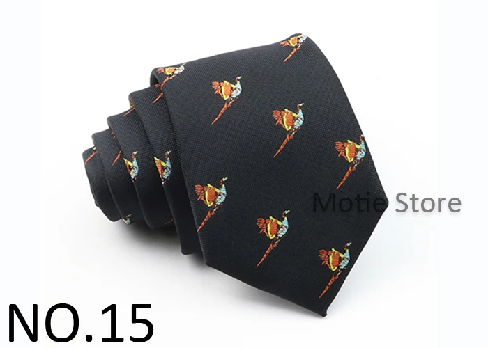 Herren-Krawatte aus Polyester, Ainmal-Krawatte, schwarze Ente, Huhn, Gravatas für Business, Hochzeit, Party, Freizeitanzüge, Hemd, Accessoire, Geschenk – Detail 16