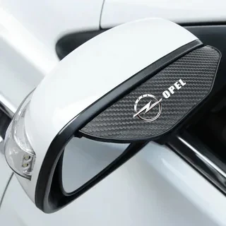 2Pcs Carbon Fiber Car Rearview Mirror Eyebrow Rain Cover For Opel Astra j Insignia Astra g Corsa Zafira b Mokka Vivaro Meriva